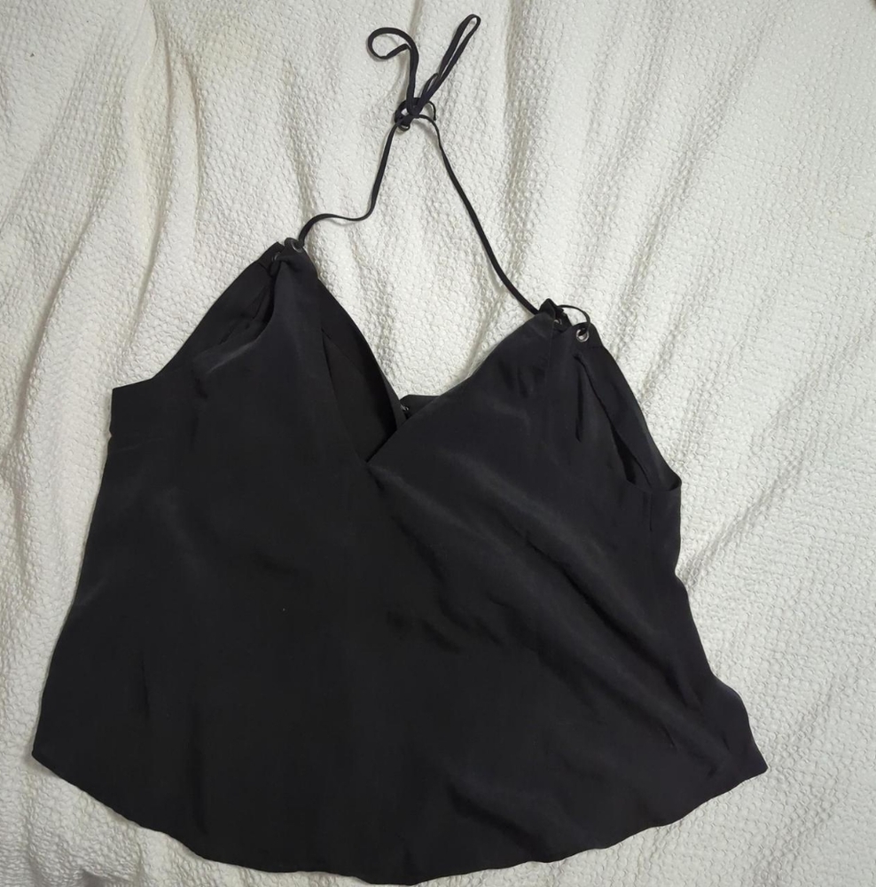 Black wrap top from free people.